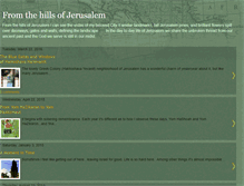 Tablet Screenshot of fromthehillsofjerusalem.blogspot.com