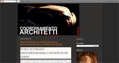 Desktop Screenshot of coordinamentoarchitetti.blogspot.com