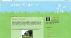 Desktop Screenshot of mumnotmom.blogspot.com