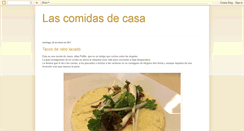 Desktop Screenshot of lascomidasdecasa.blogspot.com