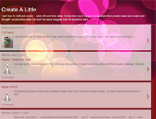 Tablet Screenshot of createalittle.blogspot.com