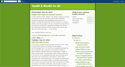 Desktop Screenshot of healthywealthnow.blogspot.com