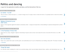 Tablet Screenshot of political-dance.blogspot.com