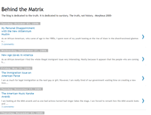 Tablet Screenshot of behindthematrix.blogspot.com