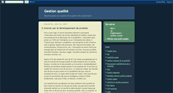 Desktop Screenshot of gestionqualite.blogspot.com