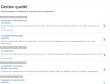 Tablet Screenshot of gestionqualite.blogspot.com