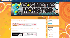 Desktop Screenshot of cosmeticmonster.blogspot.com