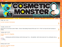 Tablet Screenshot of cosmeticmonster.blogspot.com