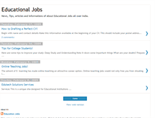 Tablet Screenshot of educationaljobz.blogspot.com