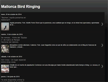 Tablet Screenshot of birdringing-mallorca.blogspot.com