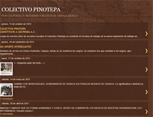 Tablet Screenshot of colectivopinotepa.blogspot.com