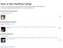 Tablet Screenshot of musicatmarymackillopcollege.blogspot.com