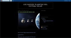 Desktop Screenshot of losnuevosplanetasdelsistemasolar.blogspot.com