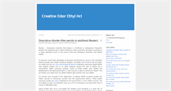Desktop Screenshot of creatine-ester-ethyl-hclrabrueiwq.blogspot.com