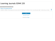 Tablet Screenshot of 235learningjournal.blogspot.com