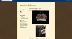 Desktop Screenshot of maaoriweavingkorowai.blogspot.com