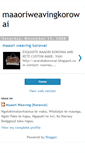 Mobile Screenshot of maaoriweavingkorowai.blogspot.com