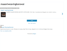 Tablet Screenshot of maaoriweavingkorowai.blogspot.com