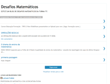 Tablet Screenshot of desafiosmatematicos1.blogspot.com