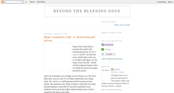 Desktop Screenshot of beyondthebleedingedge.blogspot.com