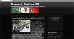 Desktop Screenshot of mexico-revolucion2010.blogspot.com