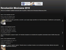Tablet Screenshot of mexico-revolucion2010.blogspot.com