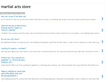 Tablet Screenshot of martial-arts-store.blogspot.com