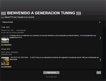 Tablet Screenshot of generaciontuning.blogspot.com