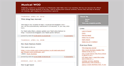 Desktop Screenshot of musicalwod.blogspot.com