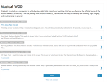 Tablet Screenshot of musicalwod.blogspot.com