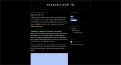 Desktop Screenshot of hypnosis-how-to.blogspot.com