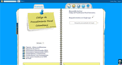 Desktop Screenshot of procedimientopenalcolombiano.blogspot.com