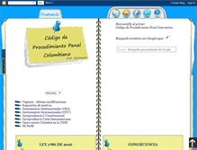 Tablet Screenshot of procedimientopenalcolombiano.blogspot.com