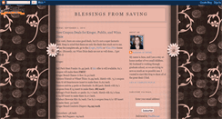 Desktop Screenshot of blessingsfromsaving.blogspot.com