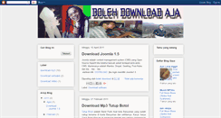 Desktop Screenshot of bolehdownloadaja.blogspot.com