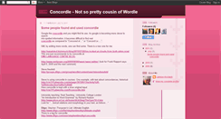 Desktop Screenshot of concordle.blogspot.com