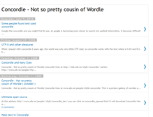 Tablet Screenshot of concordle.blogspot.com
