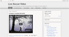 Desktop Screenshot of livesoccervideo.blogspot.com