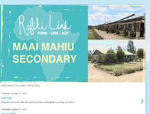 Tablet Screenshot of maaimahiusecondary.blogspot.com