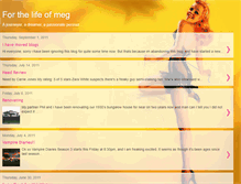 Tablet Screenshot of forthelifeofmeg.blogspot.com