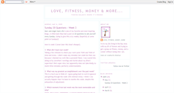 Desktop Screenshot of lovefitnessmoney.blogspot.com