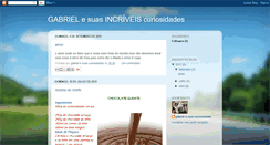 Desktop Screenshot of gabrielesuasincrveiscuriosidades.blogspot.com