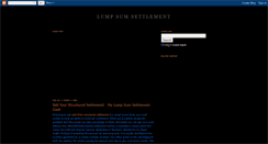 Desktop Screenshot of lumpsumsettlement32.blogspot.com