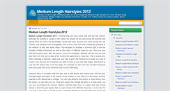 Desktop Screenshot of mediumlengthhairstyles2012.blogspot.com