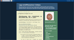 Desktop Screenshot of legaantidiffamazionecristiana.blogspot.com
