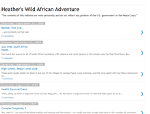 Tablet Screenshot of heatherswildafricanadventure.blogspot.com