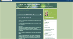 Desktop Screenshot of clayinthehandsofthepotter.blogspot.com