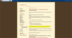 Desktop Screenshot of aadhoc.blogspot.com