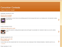 Tablet Screenshot of canuckiancontests.blogspot.com