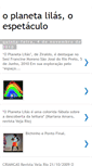 Mobile Screenshot of oplanetalilasoespetaculo.blogspot.com